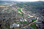 Petaluma California aerial view